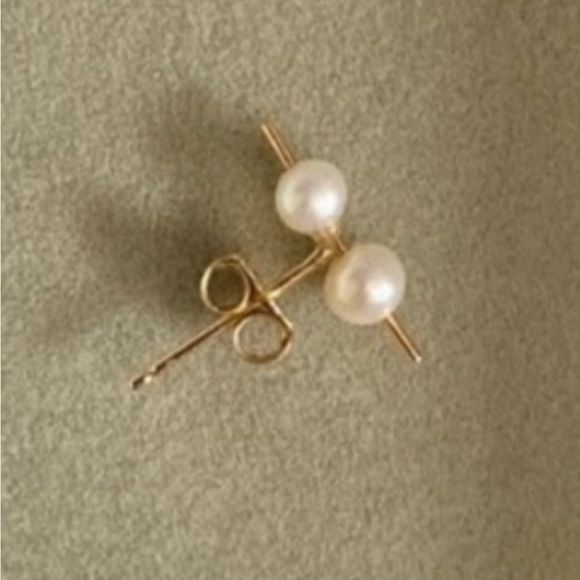MAU ORION DOUBLE PEARL STUD EARRING (SINGLE) - Picture 6 of 6